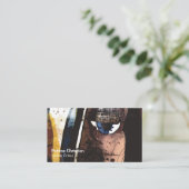 Scannen Sie sich mit künstlerischen modernen Unter Visitenkarte (Stehend Vorderseite)