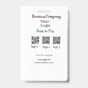 Scannen Sie, um das Firmenlogo des QR-Codes in soz Ausweis