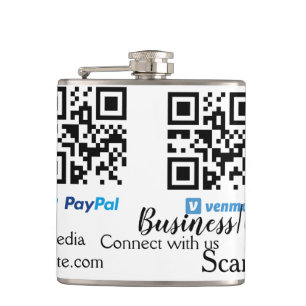 Scannen Sie, um den QR-Code PayPal Venmo zu bezahl Flachmann