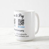 Scannen Sie, um den QR-Code PayPal Venmo zu bezahl Kaffeetasse (VorderseiteRechts)