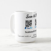 Scannen Sie, um den QR-Code PayPal Venmo zu bezahl Kaffeetasse (Vorderseite Links)