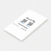 Scannen Sie, um den QR-Code PayPal Venmo zu bezahl Post-it Klebezettel (angewinkelt)