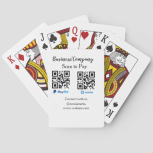 Scannen Sie, um den QR-Code PayPal Venmo zu bezahl Spielkarten