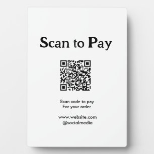 Scannen Sie, um für die Bestellung QR-Code auf der Fotoplatte