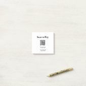 Scannen Sie, um für die Bestellung QR-Code auf der Post-it Klebezettel (Auf Schreibtisch)