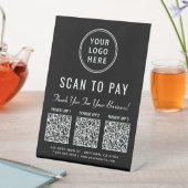 Scannen Sie, um Multi-App-QR-Code-Tablett zu bezah Sockelschild (In Situ)
