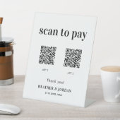 Scannen Sie, um QR-Code für das Hochzeitszeichen z Sockelschild (In SItu)