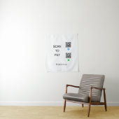 scannen Sie, um Venmo CashApp QR-Code-Details hier Wandteppich (Beispiel)