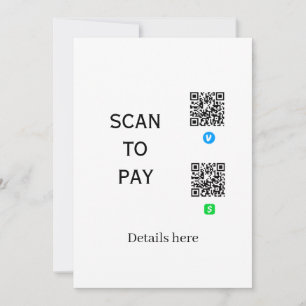 scannen Sie Venmo CashApp QR-Code-Details hier nam Einladung