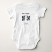 Scannen Sie zu zahlen q oder Code Paypal venmo Füg Baby Strampler (Rückseite)