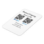 Scannen Sie zu zahlen q oder Code Paypal venmo Füg Magnet (Linke Seite)