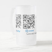 Scannen Sie zu zahlen q oder Code Paypal venmo Füg Mattglas Bierglas (Vorderseite Links)