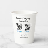 Scannen Sie zu zahlen q oder Code Paypal venmo Füg Pappbecher (Rückseite)