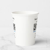 Scannen Sie zu zahlen q oder Code Paypal venmo Füg Pappbecher (Rechts)