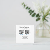 Scannen Sie zu zahlen q oder Code Paypal venmo Füg Quadratische Visitenkarte (Stehend Vorderseite)