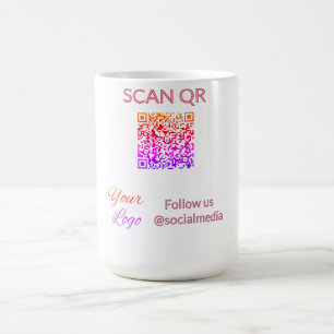 Scannen Sie zum Anzeigen des Menüs Restaurant Hote Kaffeetasse