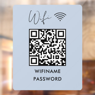 Scannen Sie zum Verbinden von Wifi Qr-Code-Passwor Fensteraufkleber