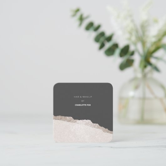 Scannen, um einen Termin für QR-Code zu buchen Quadratische Visitenkarte (Stehend Vorderseite)