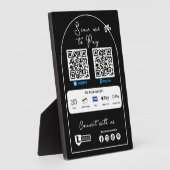 Scannen, um Geschäftszeichen mit QR-Logo zu bezahl Fotoplatte (Seite)