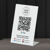 Scannen, um Google Pay QR Code zu bezahlen Sockelschild
