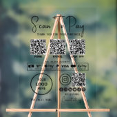 Scannen, um QR-Code-Zahlungen für Unternehmen zu b Acrylschild (Neutral)