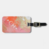 Scannen, wenn das Monogramm des benutzerdefinierte Gepäckanhänger (Vorderseite horizontal)