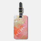 Scannen, wenn das Monogramm des benutzerdefinierte Gepäckanhänger (Vorderseite vertikal)