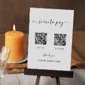 Scannen zum Bezahlen von Zeichen, Venmo, Cash App, Einladung