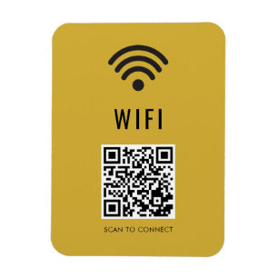 Scannen zum Verbinden M Gold WiFi-Magnet mit QR-Co Magnet