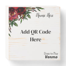 Scannen zur Bezahlung des QR-Holzsignals