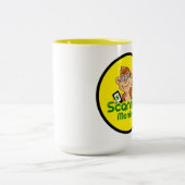 Scanner-Affe-Kaffee-Tasse 15 Unze - Weiß u. Gelb Zweifarbige Tasse (Mittel)