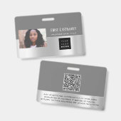Scanner für den Namen des Logos des Mitarbeiters G Ausweis (Vorder- & Rückseite)