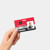 Scanner für den Namen des Logos des Mitarbeiters s Ausweis (Handheld)