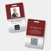 Scanner für den Namen des Logos für Mitarbeiter Gr Ausweis (Vorder- & Rückseite)