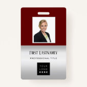 Scanner für den Namen des Logos für Mitarbeiter Gr Ausweis (Vorderseite)