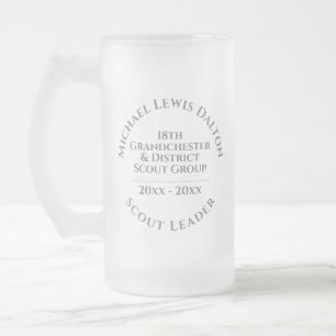 Scanner-Leader-Award Mattglas Bierglas