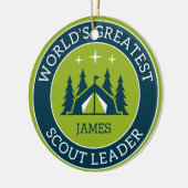 Scanner Leader Personalisiert Keramik Ornament (Links)