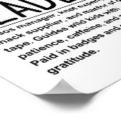 Scanner-Leiter Poster (Ecke)