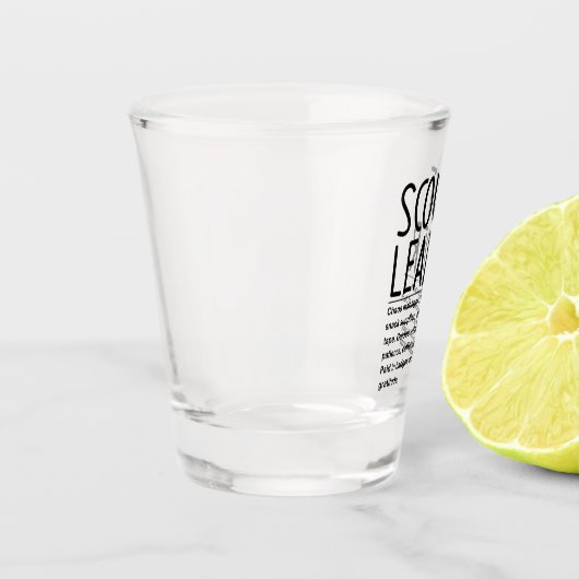 Scanner-Leiter Schnapsglas (Links)