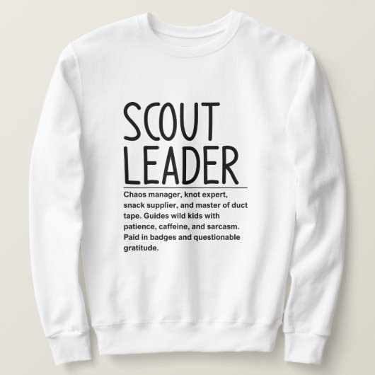 Scanner-Leiter Sweatshirt (Design vorne)