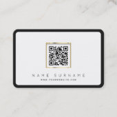 Scanner-QR-Code beruflich oder für Privatkunden Visitenkarte (Vorderseite)