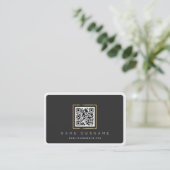 Scanner-QR-Code beruflich oder für Privatkunden Visitenkarte (Stehend Vorderseite)
