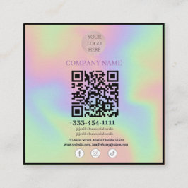 Scanner-QR-Code Social Media-Visitenkarten Quadratische Visitenkarte