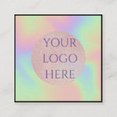 Scanner-QR-Code Social Media-Visitenkarten Quadratische Visitenkarte (Rückseite)