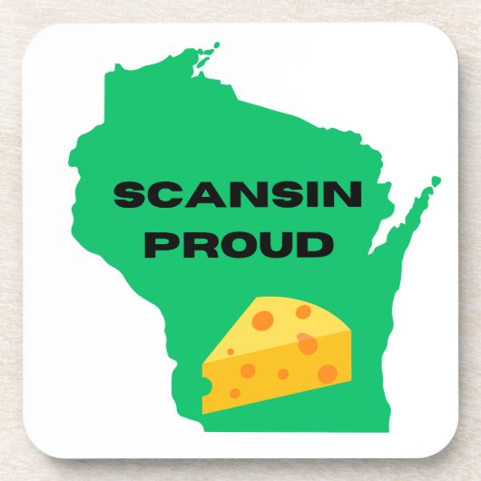 Scansin (Wisconsin) Stolz! Getränkeuntersetzer (Vorderseite)