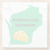 Scansin (Wisconsin) Stolz! Glasuntersetzer (Rückseite)
