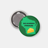 Scansin (Wisconsin) Stolz! Magnet (Vorderseite/Rückseite)