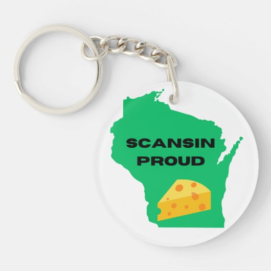Scansin (Wisconsin) Stolz! Schlüsselanhänger (Vorderseite)