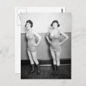 Scantily Clad Chorus Girls, 1920 Postkarte (Vorne/Hinten)
