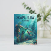 Scapa Flow Schottland Postkarte (Stehend Vorderseite)
